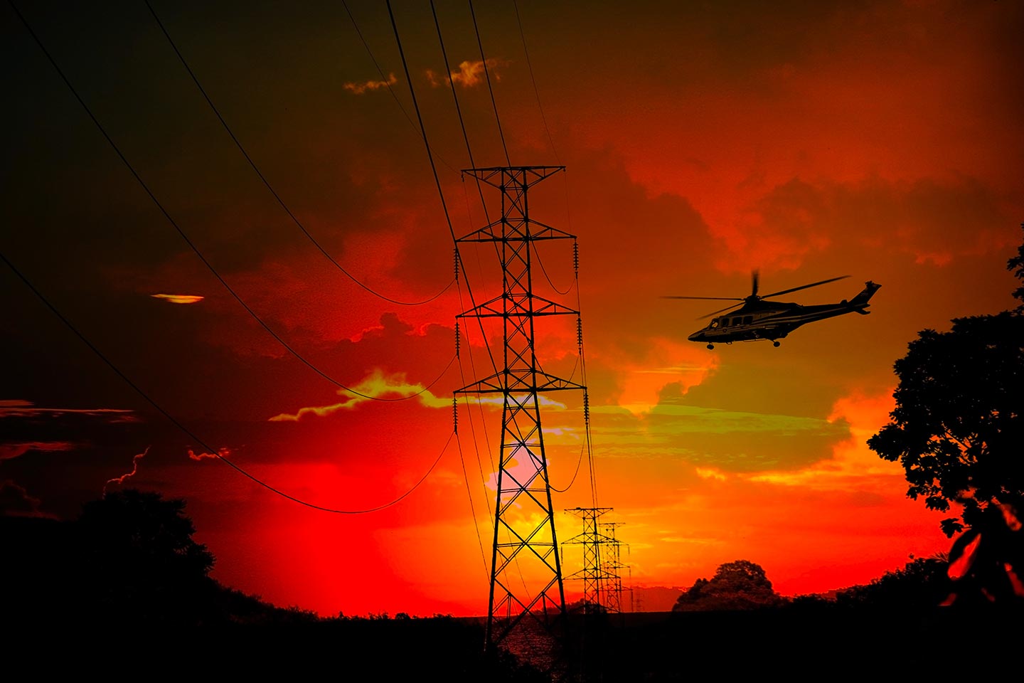Transmission Construction Helicopter in Virginia